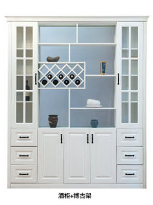 酒柜+博古架